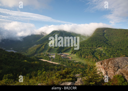 Franconia Notch State Park - Cannon Mountain from Bald Mountain in the White Mountains, New Hampshire USA Stock Photo