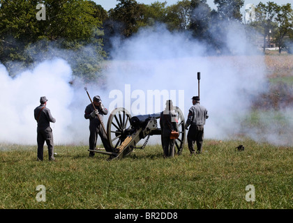 American Civil War reenactment  - Gettysburg, Pennsylvania, USA Stock Photo