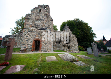 St. Olaf’s Church Ruins, S:t Olofs Kyrkoruin (Sigtuna, Sweden) Stock Photo