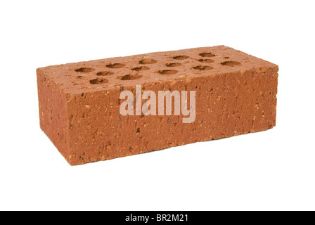 A single red house brick Stock Photo