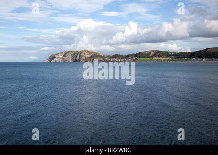 Little Orme's head on the North Wales coast as viewed from Llandudno Bay Stock Photo