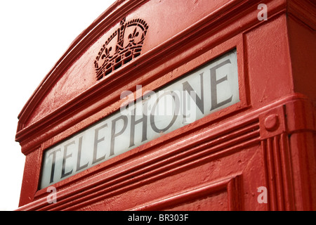 Detail of London telephone box Stock Photo