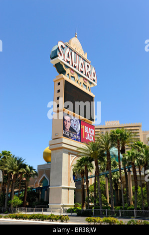 Sahara Hotel Las Vegas Nevada Stock Photo