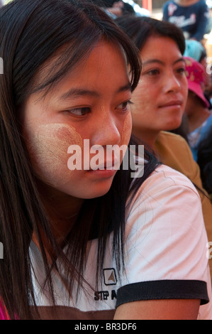 Myanmar. Burma. Shan State. Monks novices festival in Shan hills village Stock Photo