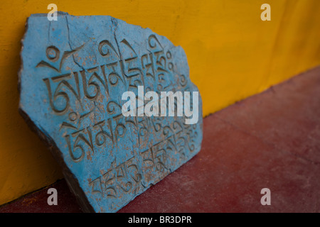 tibetan blue marnyi stone Stock Photo