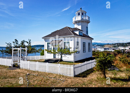 1999 reproduction of Victorian Mukilteo lighthouse built as private home in Port Townsend Olympic Peninsula Jefferson County WA Stock Photo