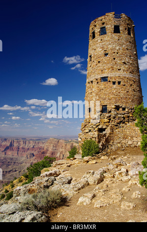 Desert View Watchtower, Grand Canyon south rim. Stock Photo