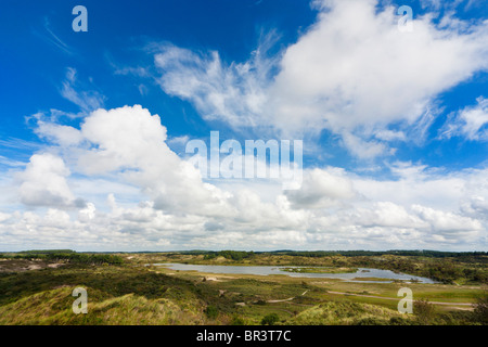 The Kennemerduinen is the central part of South Kennemerland National Park. Sand dunes, small lakes and forests on the fringes. Stock Photo