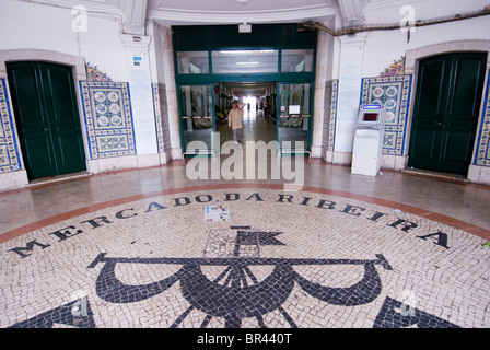 Mercado de Ribeira, market halls, Lisbon, Portugal, Europe Stock Photo