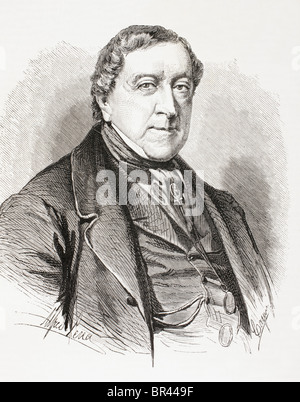 Gioachino Antonio Rossini 1792 – 1868. Italian composer. Stock Photo