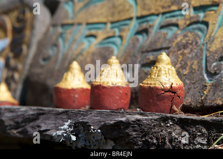 fake butter lamps to offering Stock Photo