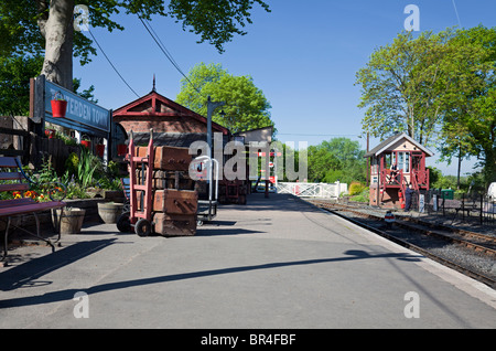 England Kent Tenterden Station on the Kent & East Sussex preserved steam railway Stock Photo