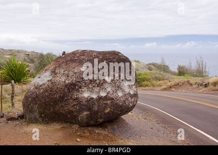 Bell stone (puhaku kani) on Maui, Hawaii, USA Stock Photo