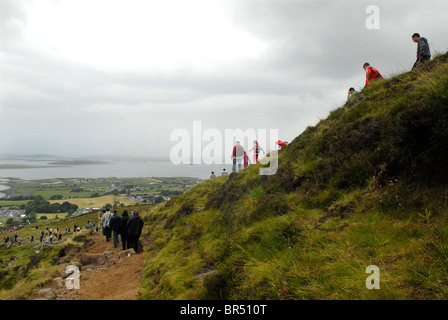 Ireland; County Mayo: Croagh Patrick Pilgrimage (2009) Stock Photo