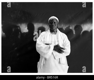 Portrait of local Gambian man. Stock Photo