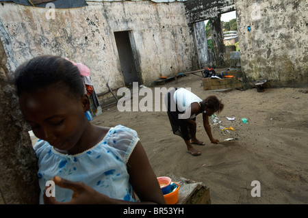 Liberia recovers from decades of civil war. Stock Photo
