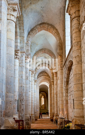 Europe, France, Loiret (45), Saint Benoit Sur Loire, The Abbey Stock Photo