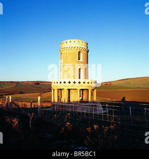 The re-built Clavell Tower at Kimmeridge Bay, Kimmeridge, Dorset, England. Stock Photo