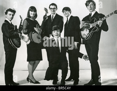 APPLEJACKS - Promotional photo of UK pop group  in 1964 with Megan Davies. Stock Photo