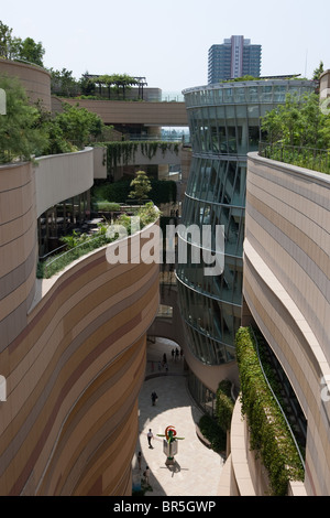 Namba Parks shopping complex, in Namba district of Osaka, Japan Stock Photo