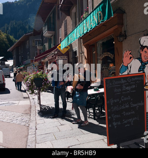 Accordion Festival, Traditional French Alpine Village of Beaufort, France, September 11th 2010 Stock Photo