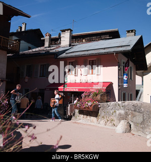 Accordion Festival, Traditional French Alpine Village of Beaufort, France, September 11th 2010 Stock Photo