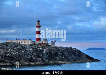 Eilean Glas lighthouse, Scalpay, Isle of Harris, Scotland Stock Photo