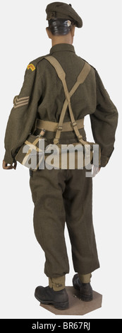 Pantalon Cargo Militaire Vintage – Lourd, Laine Grise, Taille 35W, Neuf Avec étiquettes