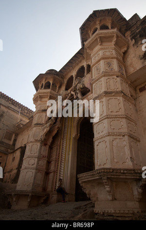 gate of taragarh, bundi palace Stock Photo