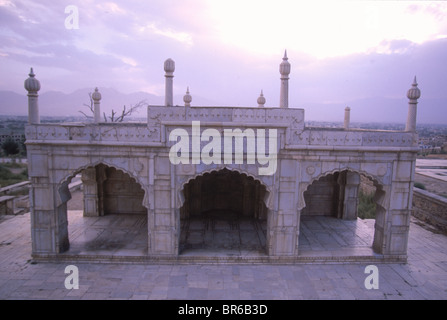 Shah Jahani mosque in the Babur Gardens Kabul Stock Photo