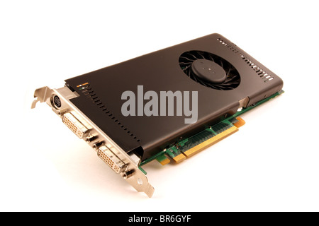 Graphics  card on white background Stock Photo