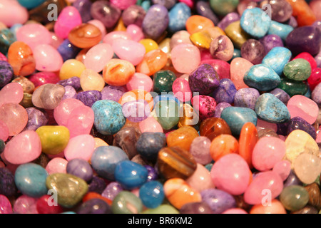 Polished gemstones Stock Photo