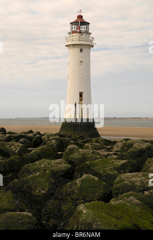 New Brighton on the Wirral coast a popular sea side resort in Wallasey since Victorian times. Now under regeneration (2010) Stock Photo