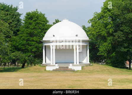 Vale Park bandstand Wallasey, Merseyside. Stock Photo