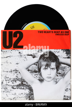 U2 Two Hearts Beat as One single Stock Photo