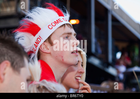 England Fans watching World Cup 2010 Stock Photo