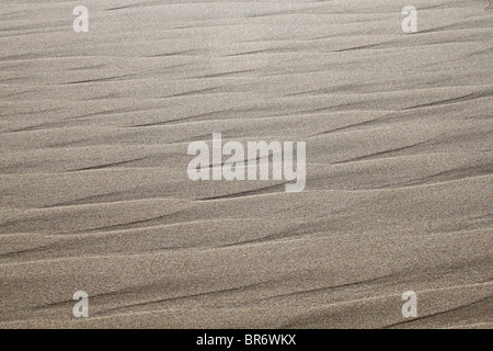 patterns in sand made by wind Stock Photo