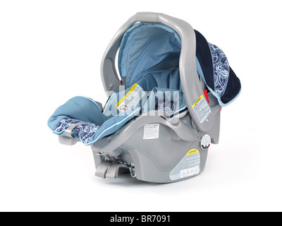 Infant car seat isolated on white background Stock Photo