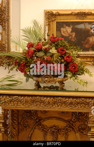 Still life with bouquet of roses Stock Photo - Alamy