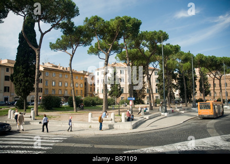 Urban street scene in Rome Italy. Stock Photo