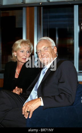 EDMUND STOIBER & FIRST LADY PRESIDENT OF GERMANY 01 May 2002 Stock Photo
