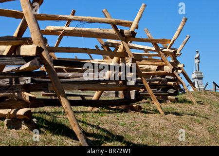 The Sunken Road (Bloody Lane), Antietam Civil War Battlefield, Virginia USA Stock Photo