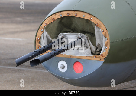 Rear gun turret of B 17 Flying Fortress Sally B at Duxford Stock Photo