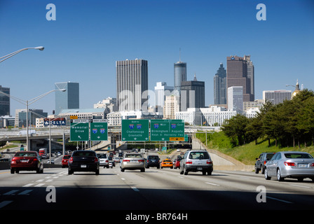 Atlanta, Ga skyline looking north Stock Photo