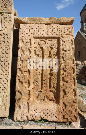 armenian khachkar - christian monument Stock Photo