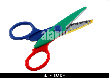Colorful zigzag scissors stock photo. Image of classroom - 26638304