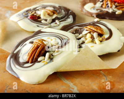 chocolate swirl biscuits Stock Photo