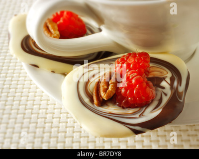 chocolate swirl biscuits Stock Photo