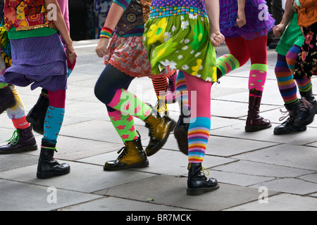 Modern Morris dancers Stock Photo