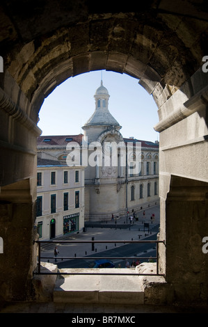 view of the city. Nimes, Languedoc-Roussillon, France Stock Photo